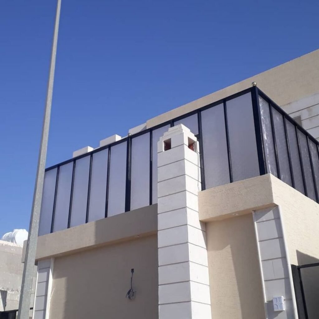  تركيب سواتر لكسان شفافة ومجمعة الاحساء 